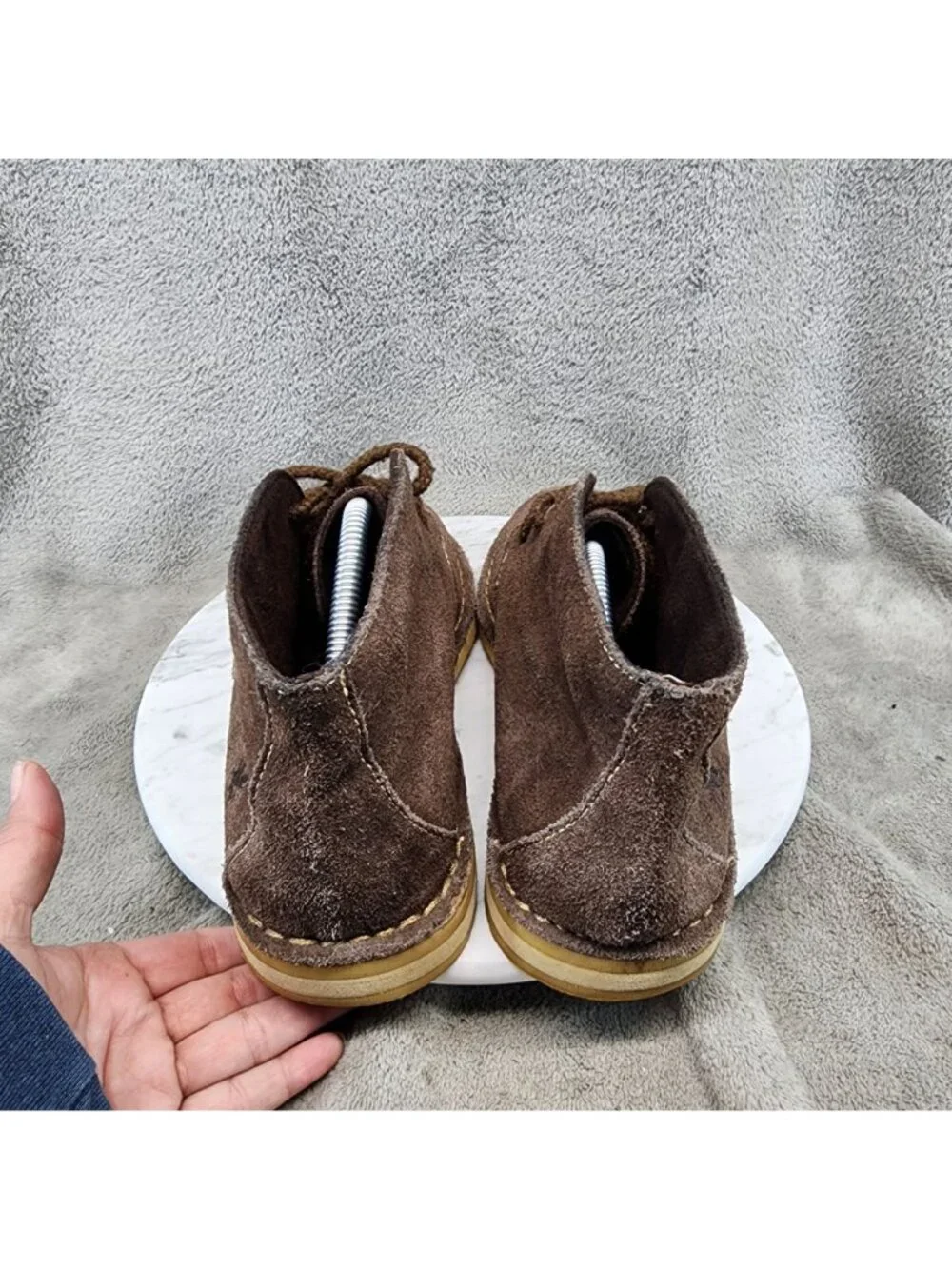 Stacy Adams Shoes Mens Size 9 Brown Suede Lace Up Chukka Boots *Read*
